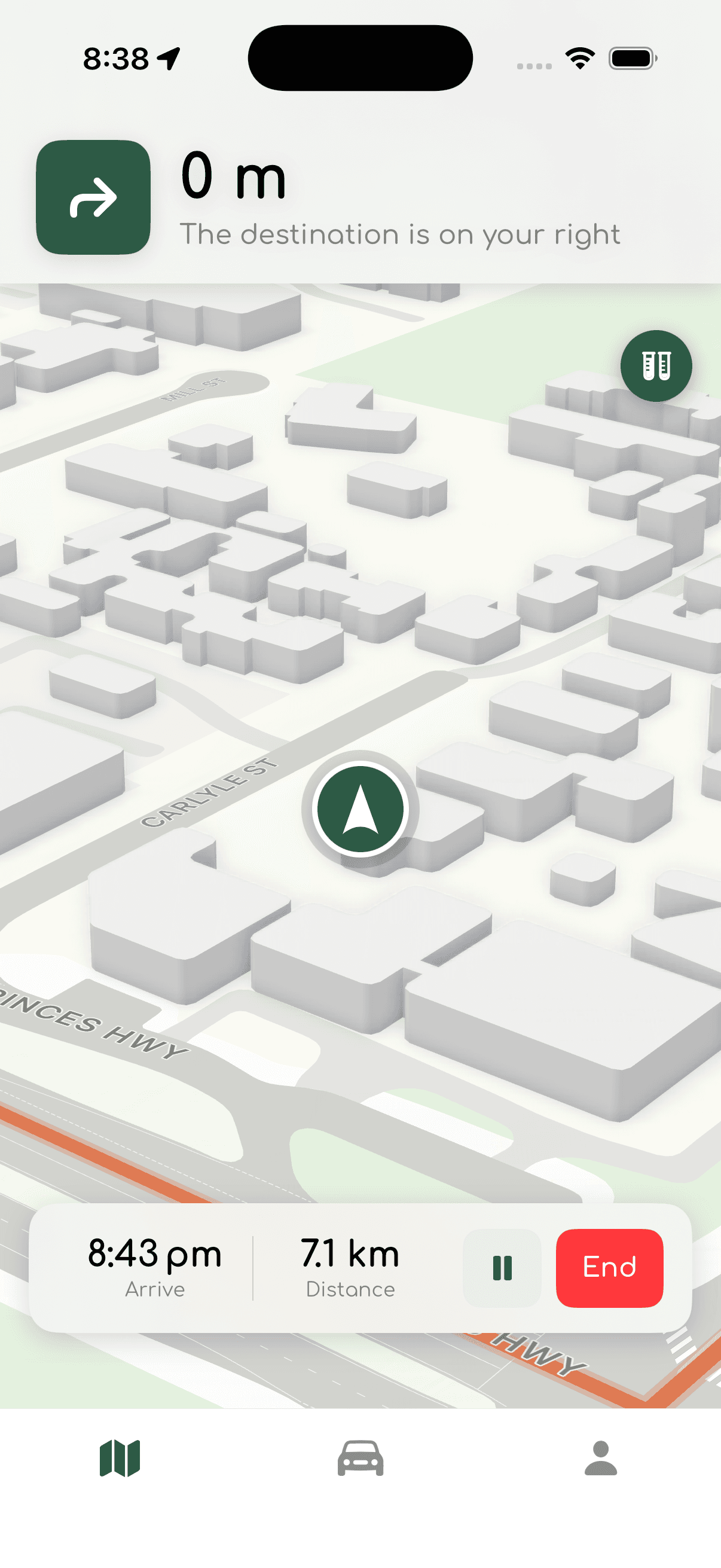 SunDrive route discovery map